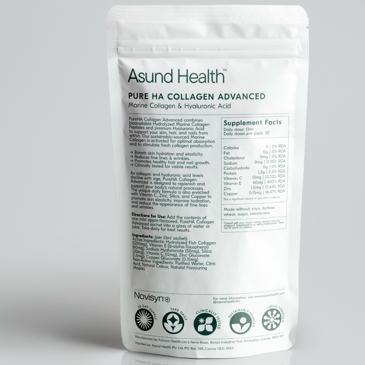 PureHA Collagen Advanced - Marine Collagen and Hyaluronic Acid